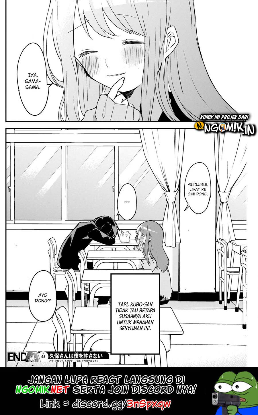 Kubo-san wa Boku (Mobu) wo Yurusanai Chapter 46 Gambar 14